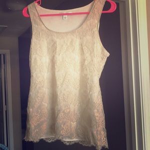 Banana Republic lace tank